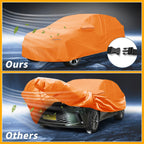 Waterproof Car Cover for Lexus RX (210D-PU, Orange, with Zipper)