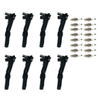 8X Ignition Coil and Spark Plug for Ford F150 F250 F350 (2010–2017)