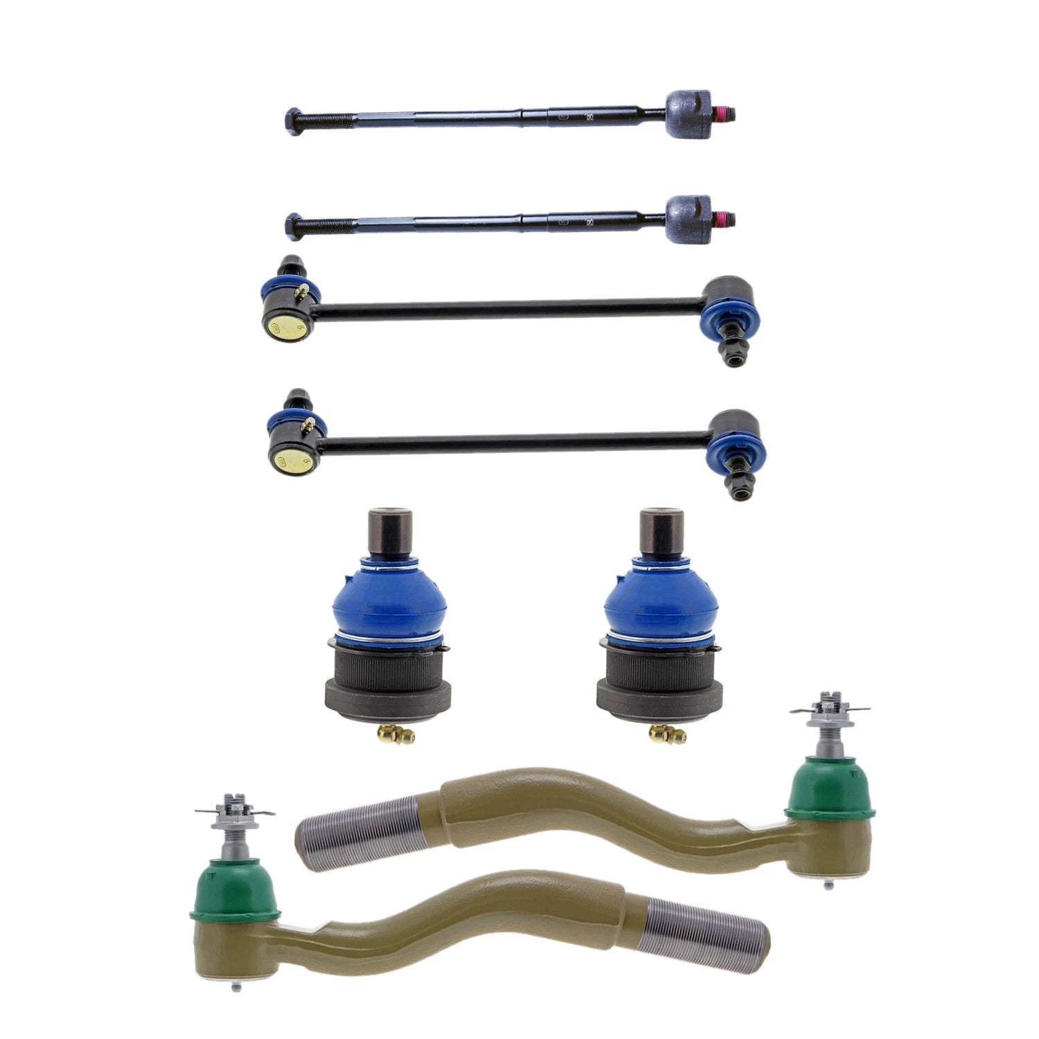 Set of 4 Mevotech Supreme Front Inner Outer Tie Rod Ends Sway Bar Kit for Escape Hybrid (2005–2012)
