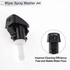 Washer Nozzle Set of 3 w/ Hose Connector for Subaru  No.86636FG051