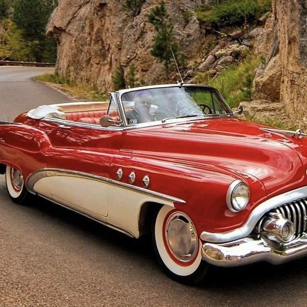 Interior Door Pull Handle / Pair / Chrome for Classic Car