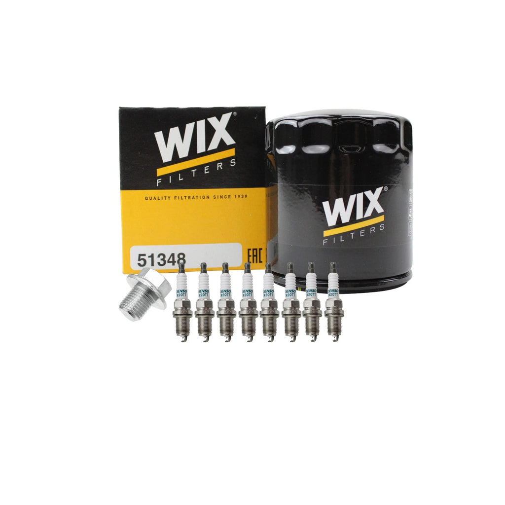 Wix Engine Oil Filter & Denso 8 Spark Plug Kit for 4Runner GX470 Sequoia Tundra (2003–2023)
