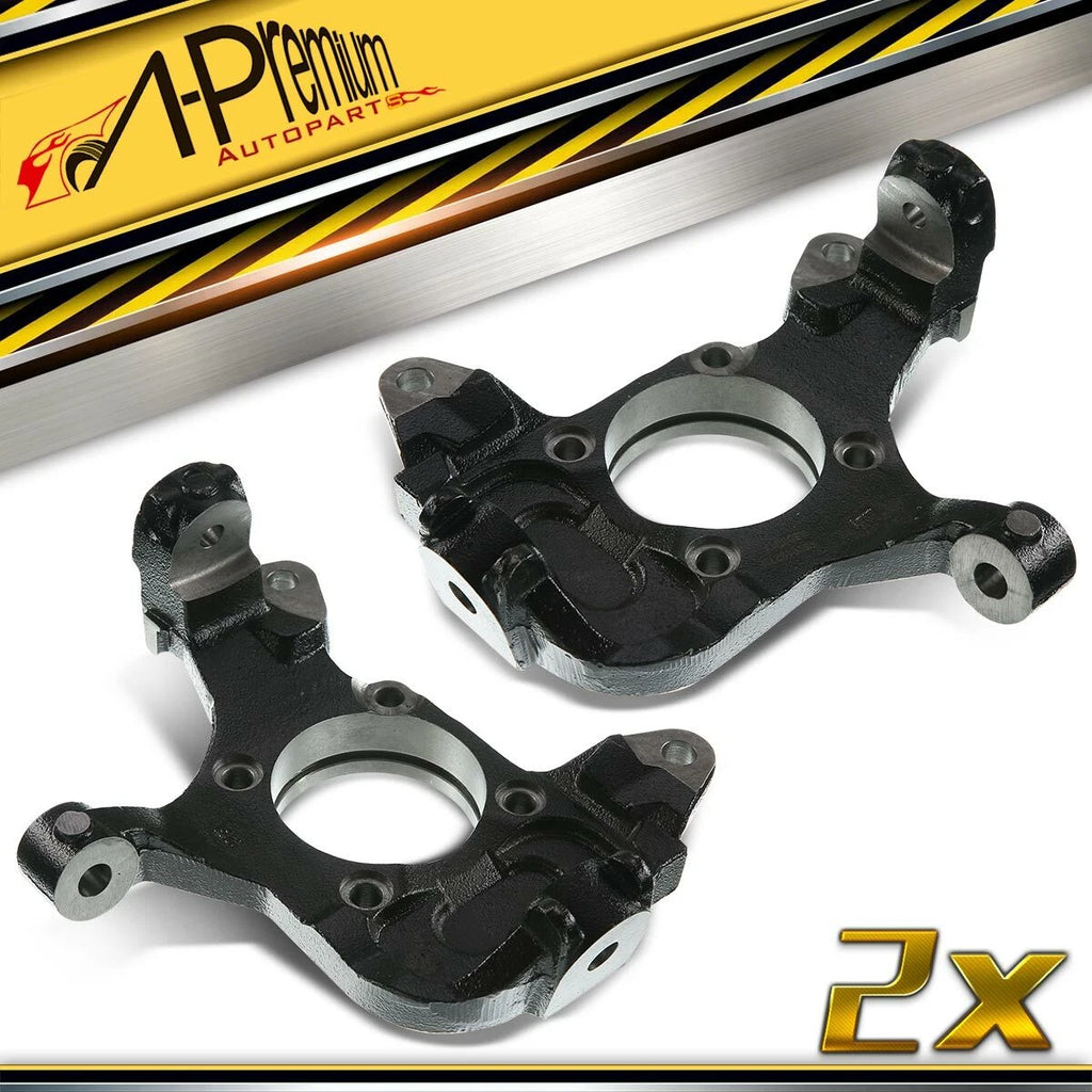 Pair Front Steering Knuckles for Chevy Silverado 1500 GMC Sierra 1500 (2007–2018)