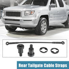 Set of 2 Rear Tailgate Cable Supports with Bolts for Honda Ridgeline (2006–2014)