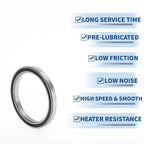 Deep Groove Ball Bearing 6816DDU for Scooter Skateboard (P0 80x100x10mm)