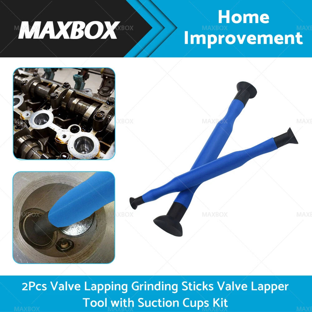 2Pcs Valve Lapping Grinding Sticks with Suction Cups for Automotive