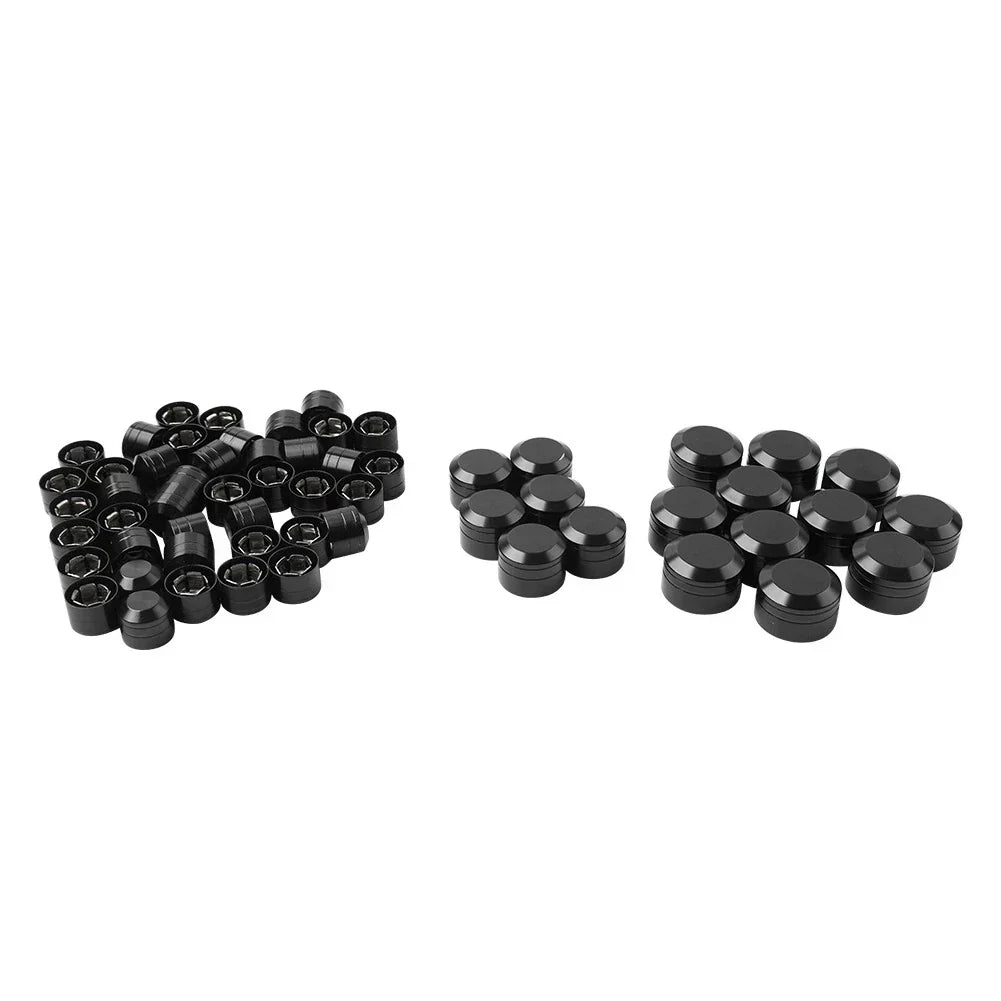 Engine Bolt Caps Cover Kit  Black for Harley Twin Cam Road Glide (1999-2006)