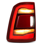 LED Tail Light for Ram 1500 (2019–2024) with Bulb, Chrome Trim, Left Side