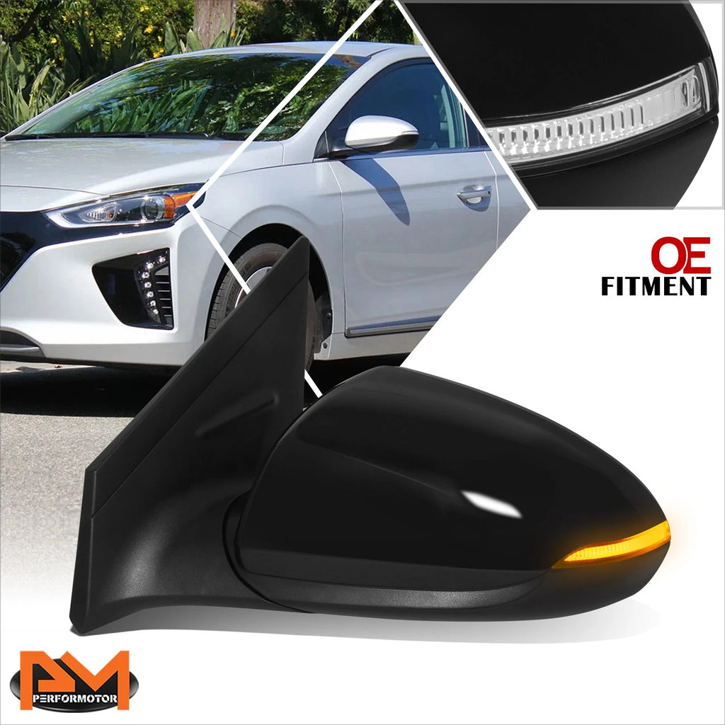 Power Blind Spot Turn Signal Side View Door Mirror for Ioniq (2018–2021)