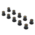 10 Pack Rubber Nuts M6 Vibration Damper for ATV (Motorcycle Windshield)