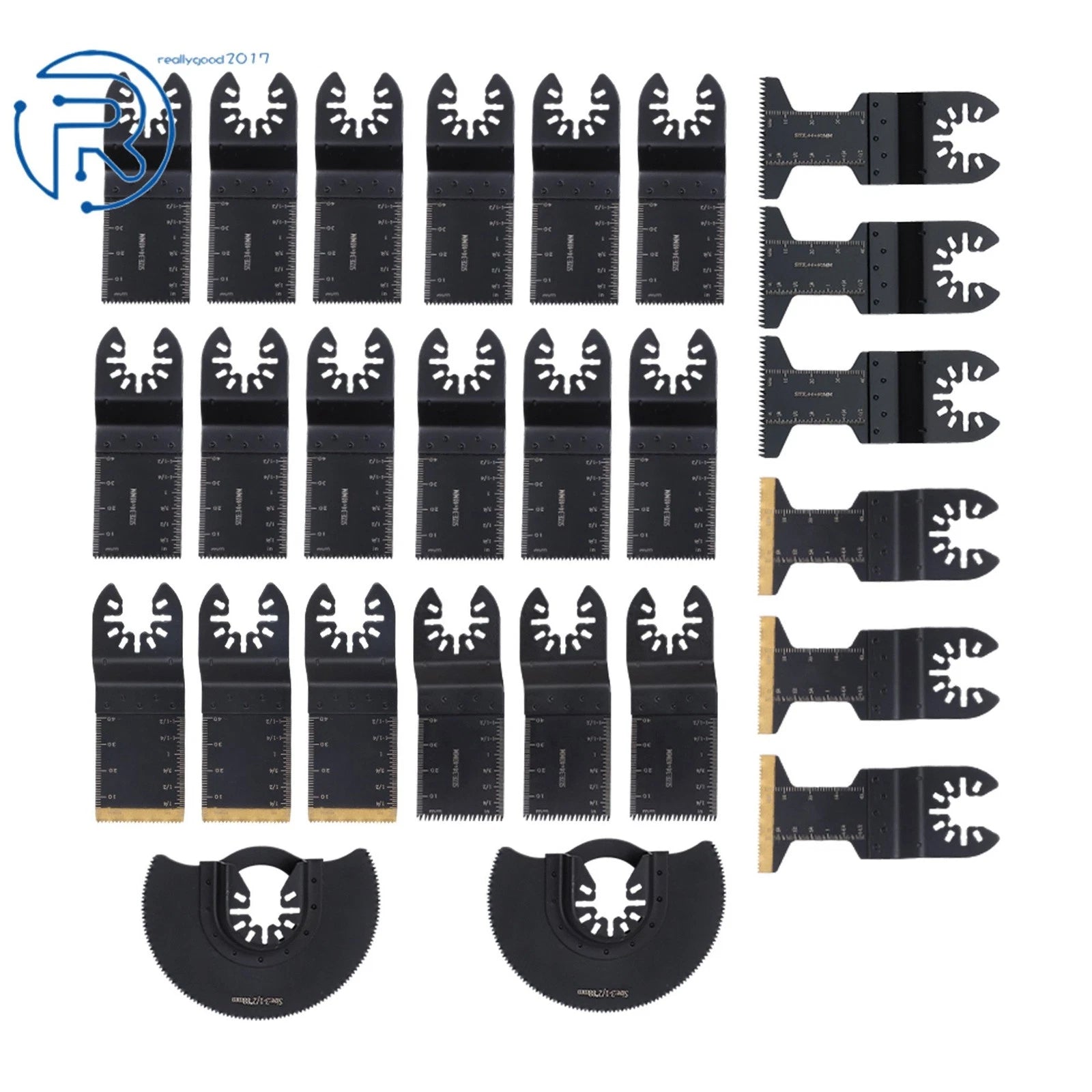 26Pcs Oscillating Saw Blades for Wood Plastics Metal