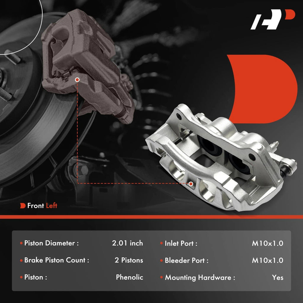 Front Left Brake Caliper with Bracket for Ford F-150 (2021-2025)