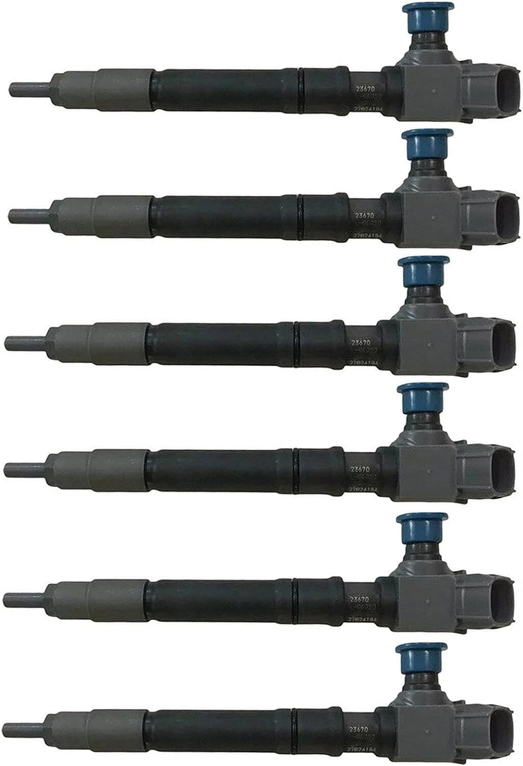 6X Fuel Injector 295700-0560 23670-0E020 for Toyota Fortuner Hilux Revo (2015–2023)