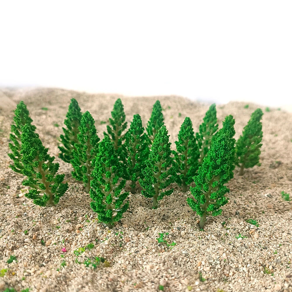 80Pcs 5.8cm Model Trees for Train Railway Landscape Decor