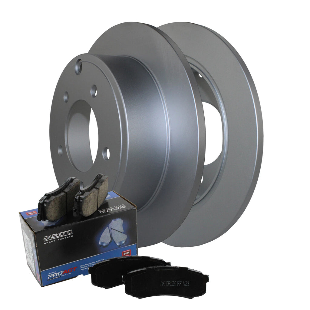 Rear Brake Kit 262mm Disc Akebono Ceramic Pad for Chrysler Dodge Jeep Mitsubishi
