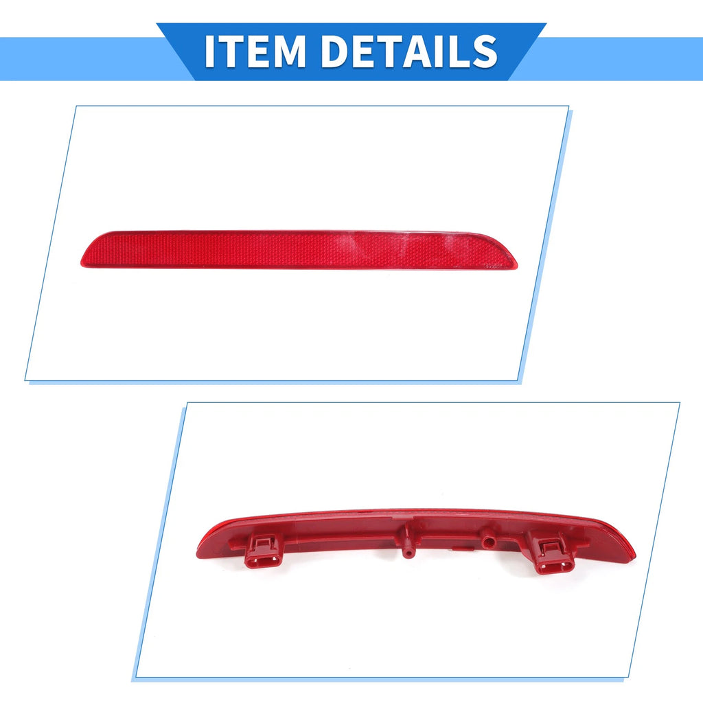 Rear Left Bumper Reflector No. 33555T20A01 for Honda Civic (2022–2023) Red
