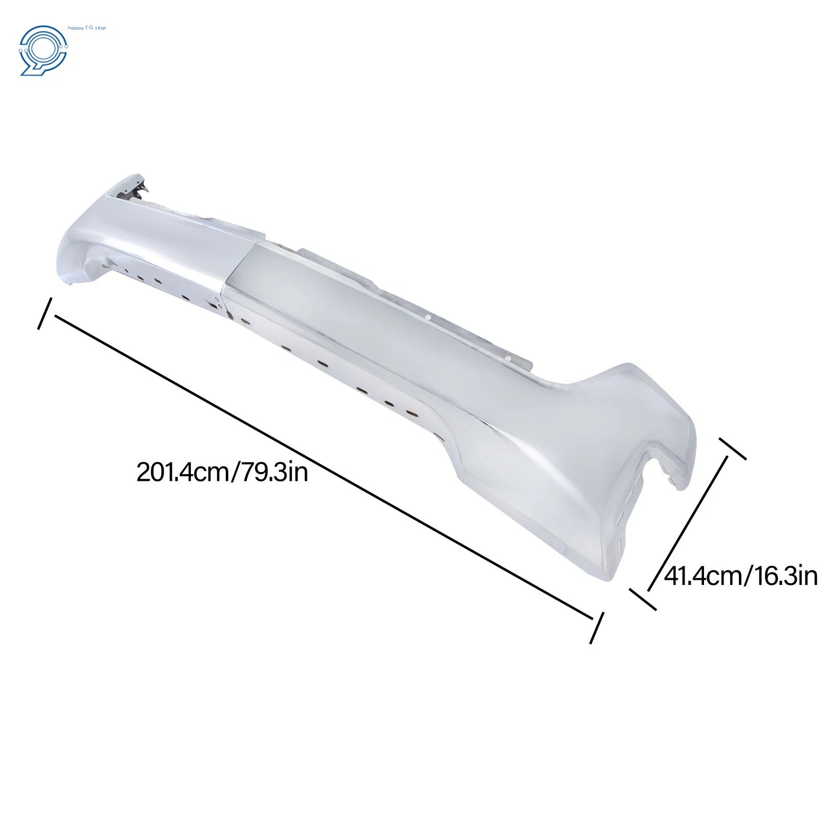 Split-Type Chrome Front Bumper for Chevrolet Silverado 1500 (2019–2021)