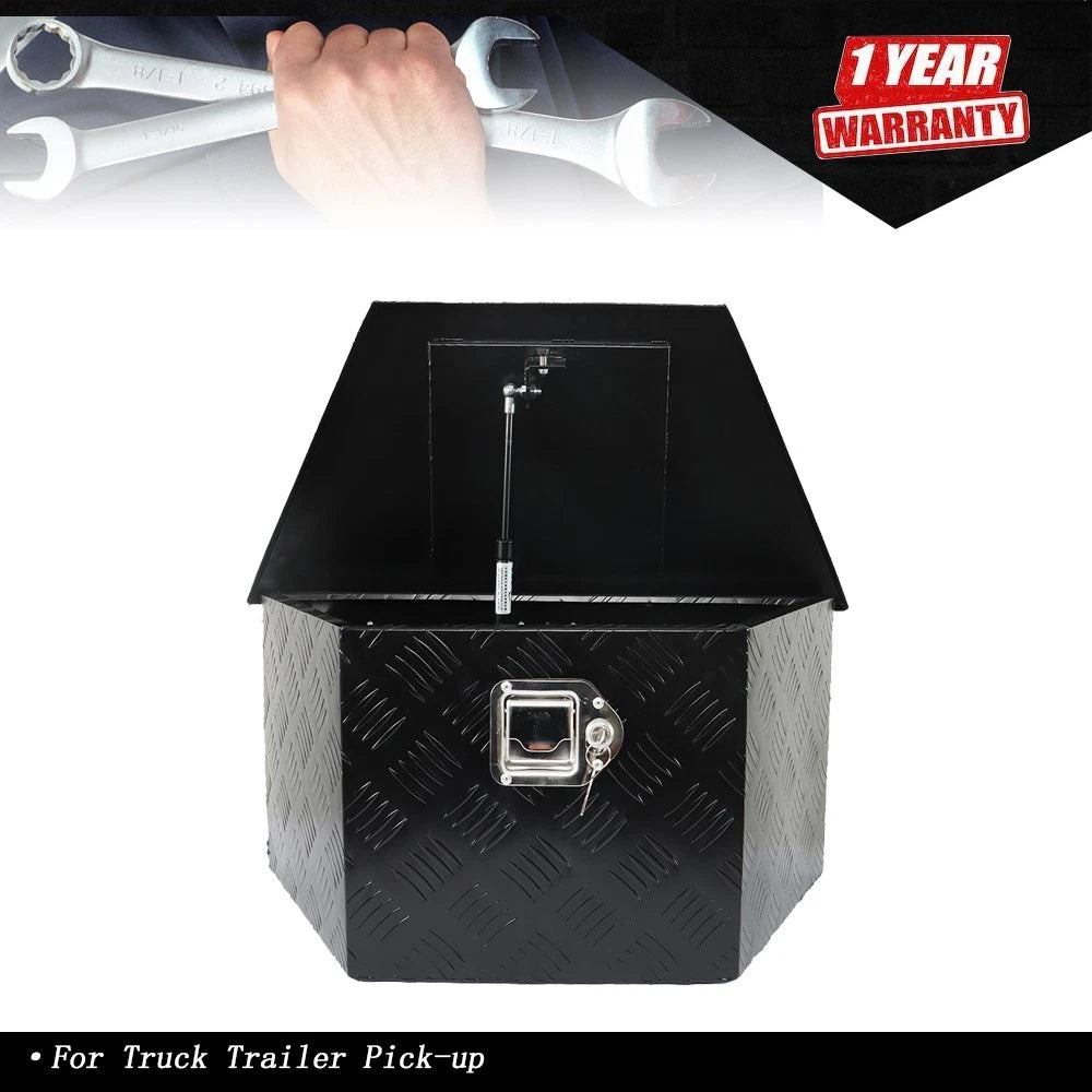Heavy Duty Trailer Tool Box for Storage with Lock (26"x13.3"x12")