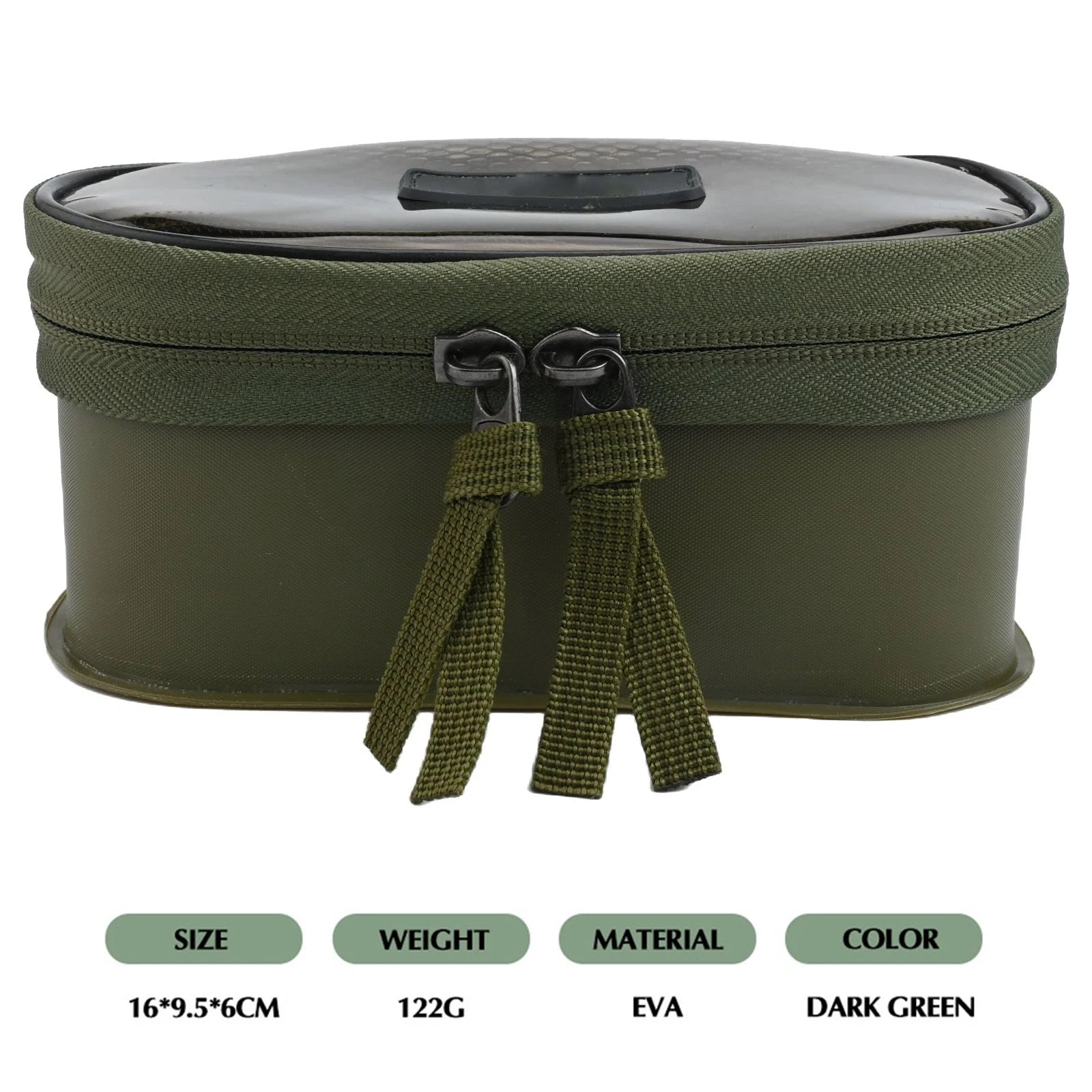 EVA Fishing Storage Bucket with Transparent Lid for Easy Identification