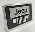 Tow Hitch Cover Replacement for Jeep Wrangler JL with Black Grill Emblem (2018–2024)