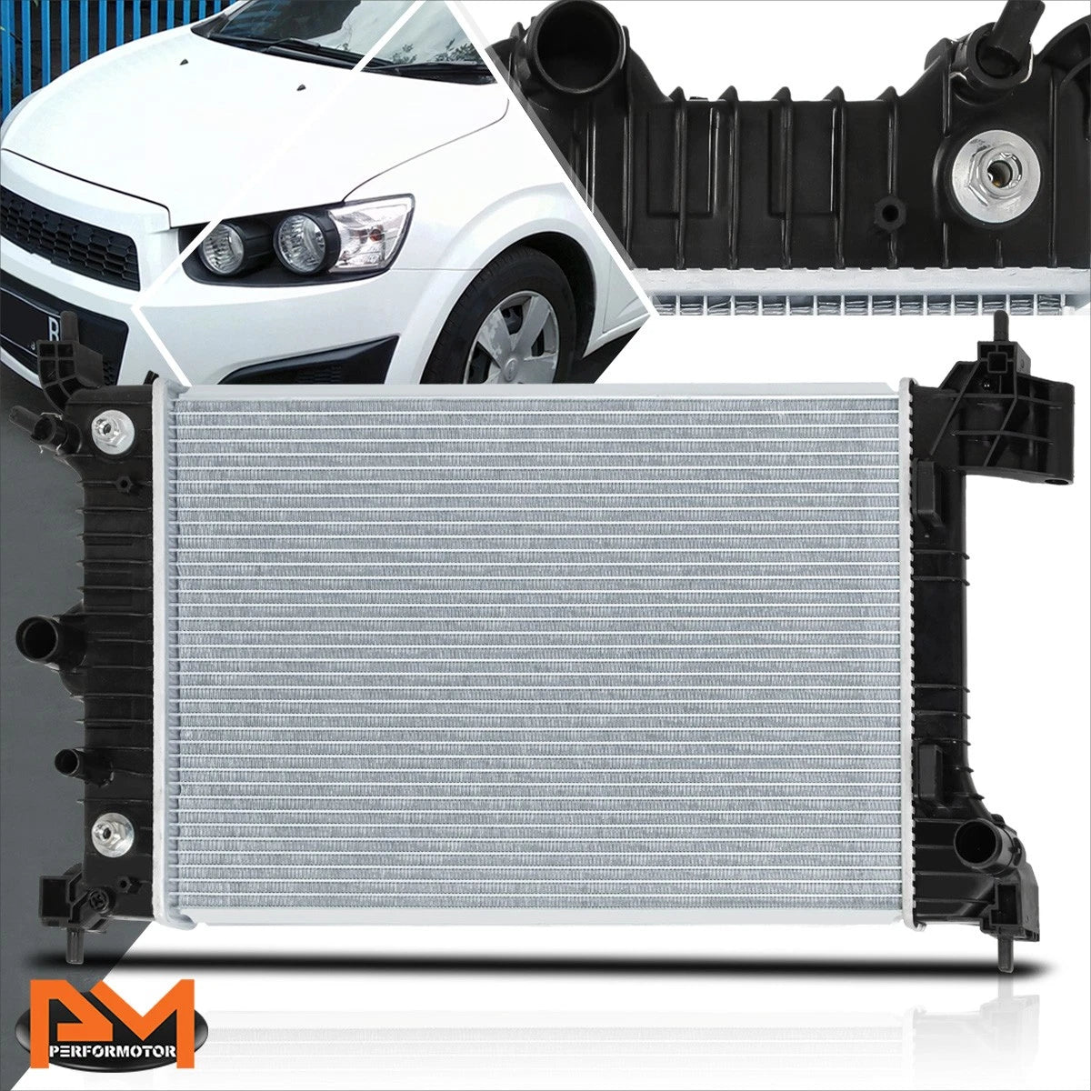 Full Aluminum Core Radiator for Chevy Sonic 2012–2018 1.8L AT/MT DPI-13247