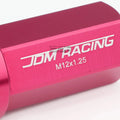 20 PCS Closed End M12x1.25 Pink Aluminum Lug Nuts for JDM Vehicles