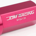 20 PCS Closed End M12x1.25 Pink Aluminum Lug Nuts for JDM Vehicles