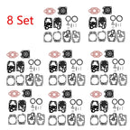 Set of 8 Carburetor Gasket Rebuild Kits for Walbro K20-WYL (Honda GX22 GX31)