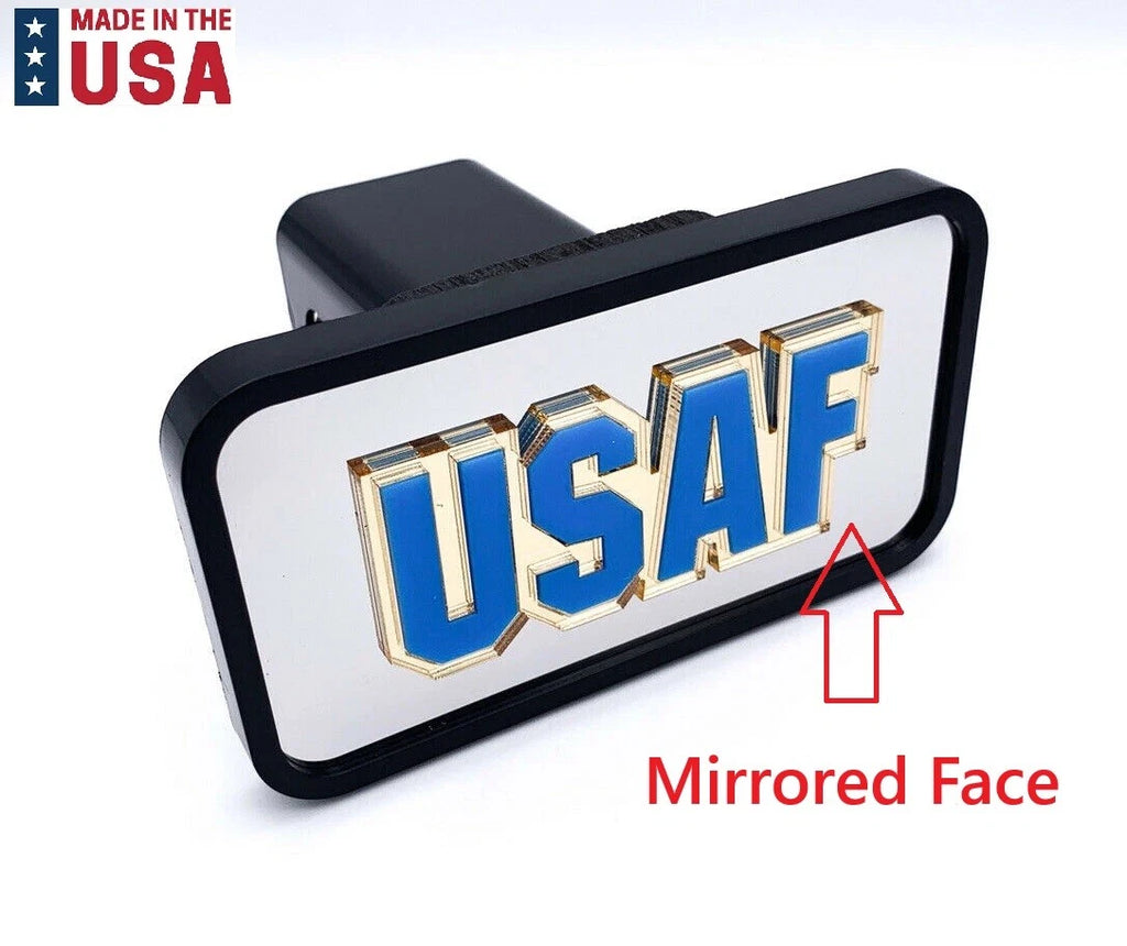 Tow Hitch Cover Front Rear Replacement with US Air Force Logo for 2 Inch Receivers (Fits)