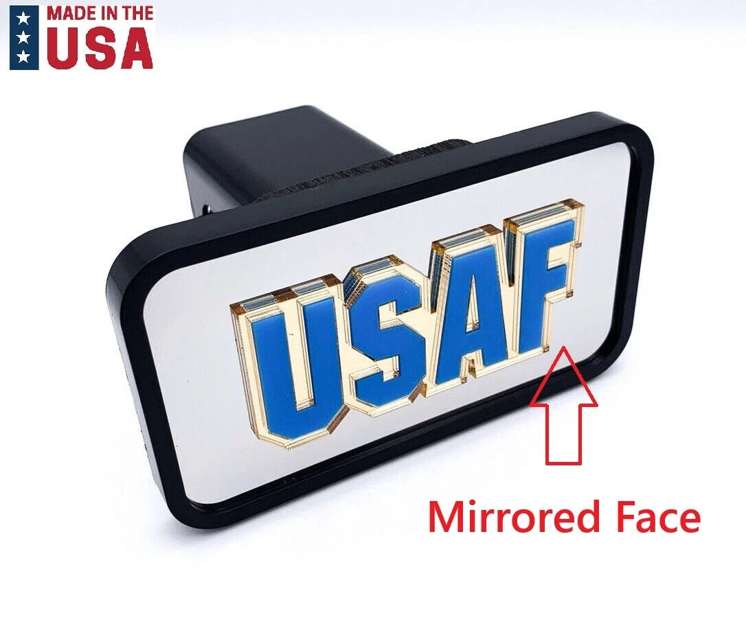 Tow Hitch Cover Front Rear Replacement with US Air Force Logo for 2 Inch Receivers (Fits)