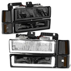 U-LED Headlight + Signal + Amber Corner Lamp for GMC C/K 1500-3500 (1994–2000)