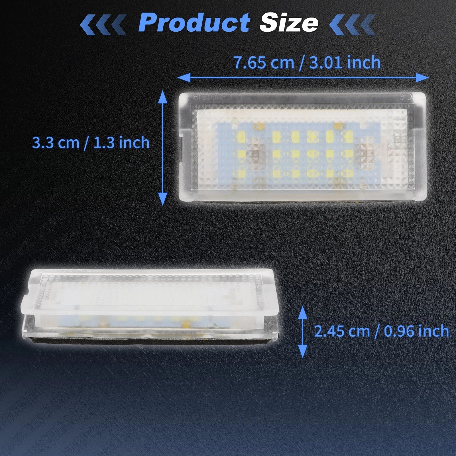 LED License Plate Light for BMW 3 Series Coupe (E46) 330 Ci (2000–2006) No. 51137113590
