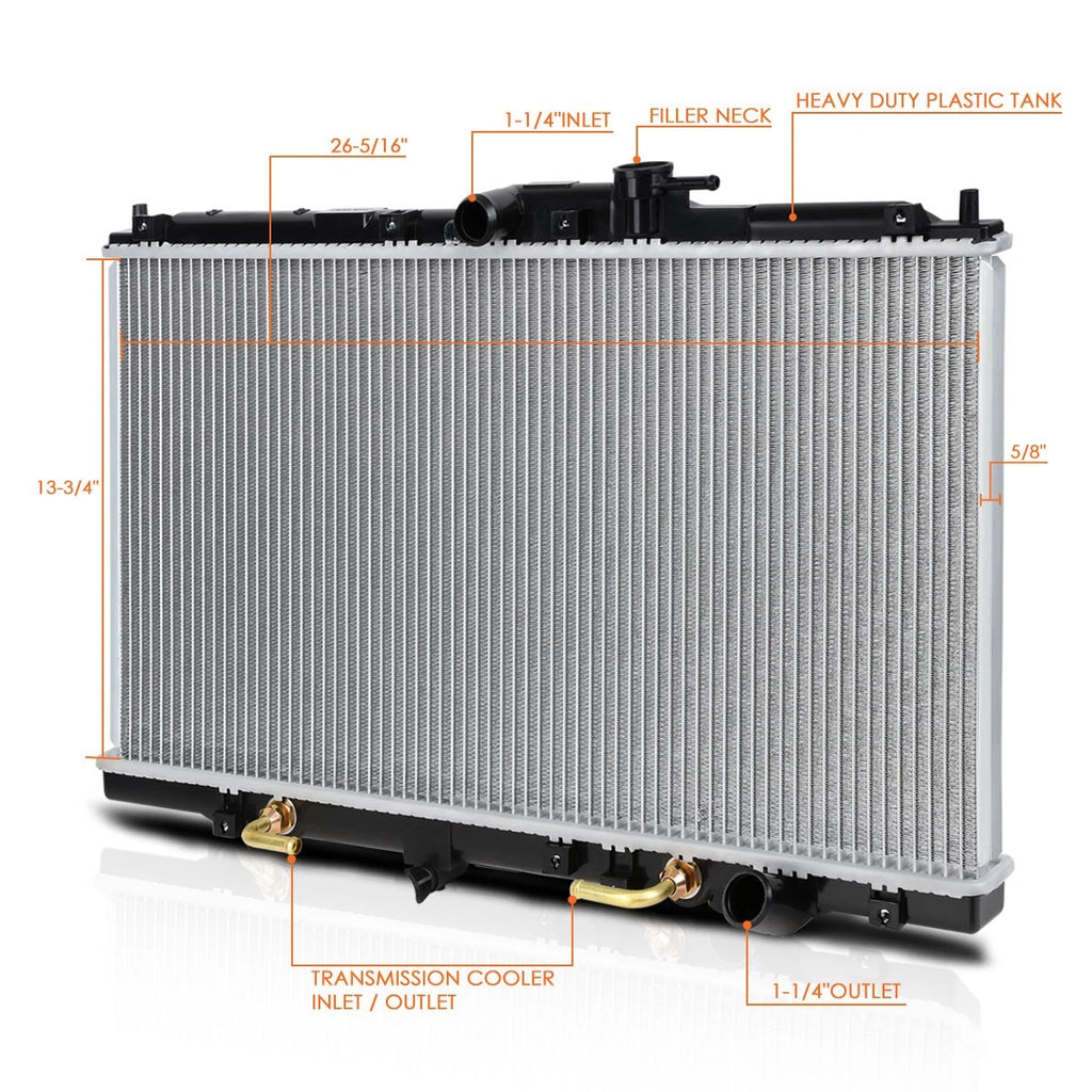 Aluminum Radiator for Honda Accord/Prelude L4 AT (1994–2001) DPI-1494
