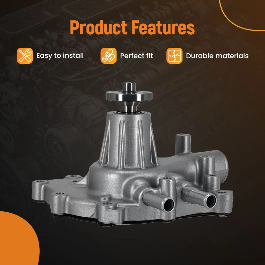 High Flow Aluminum Engine Coolant Pump for Ford SB 289 302 351 Windsor
