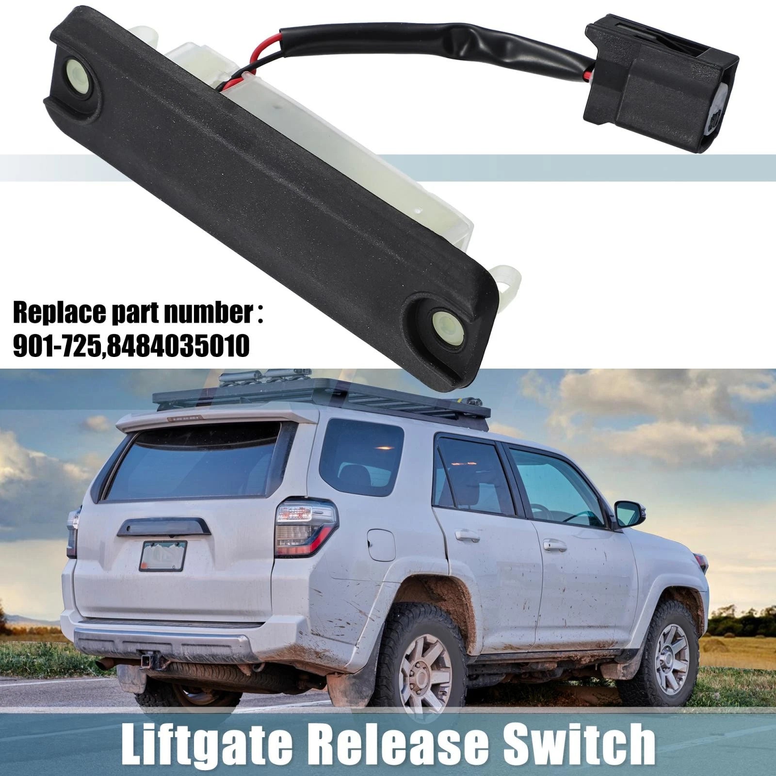 Rear Liftgate Release Switch 901-725, 84840-35010 for Toyota 4Runner (2003–2019)