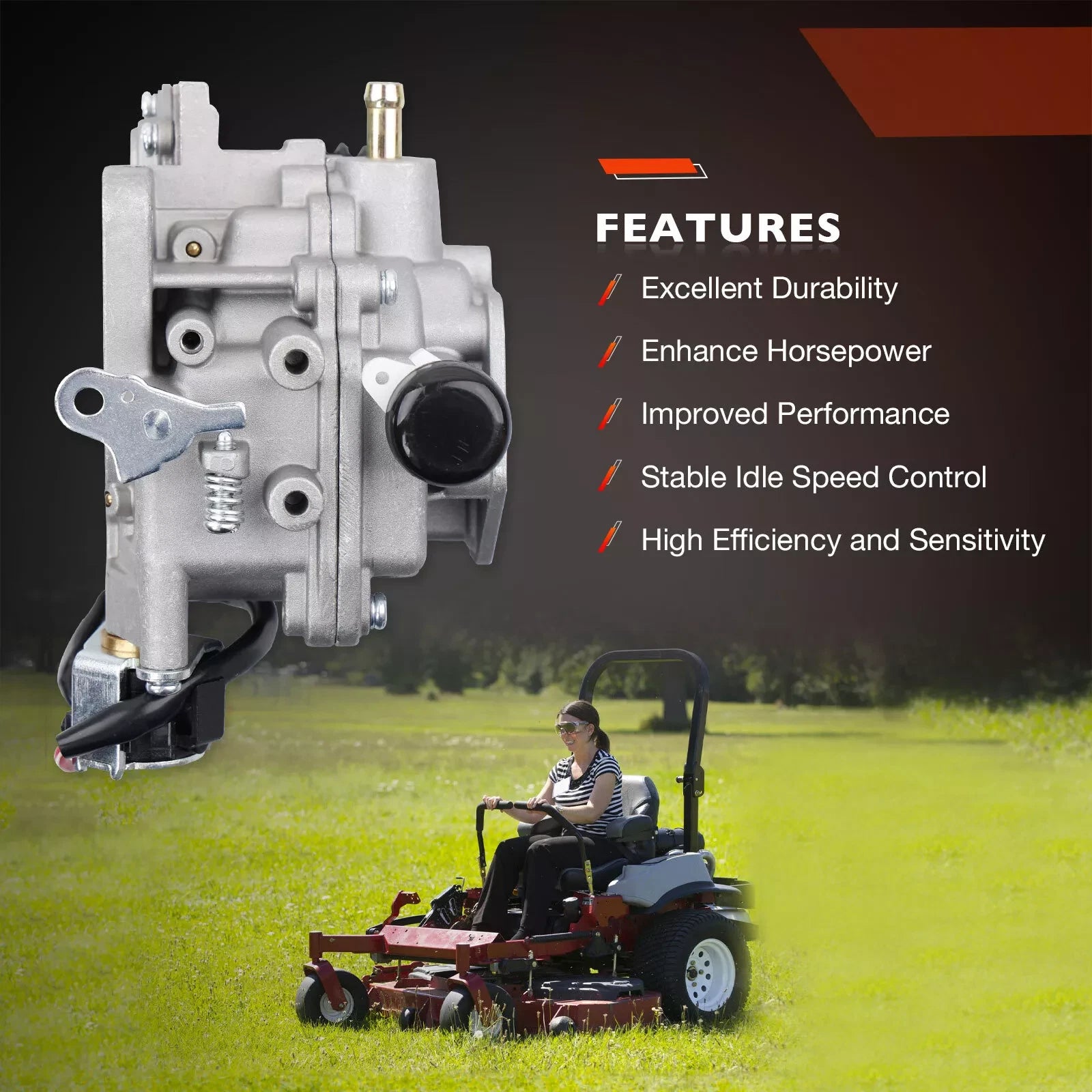 Carburetor with Fuel Pump Set for Kohler CH25 CH730 CH740