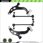 Set of 4 Front Control Arm Ball Joint Sway Bar Link for Ford Flex (2013–2018)