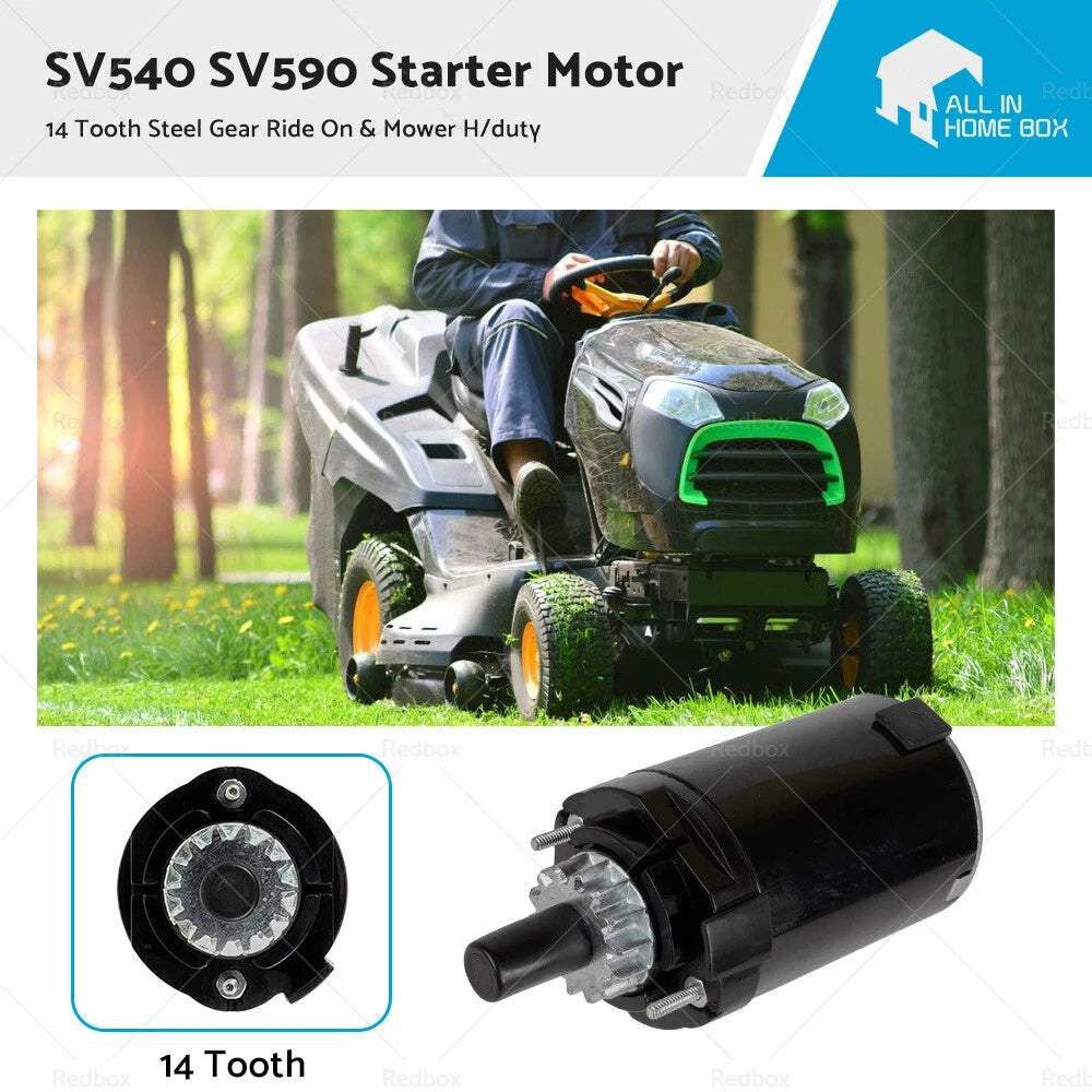Starter Motor for Kohler SV470 SV530 SV540 SV590 (14 Tooth Steel Gear)