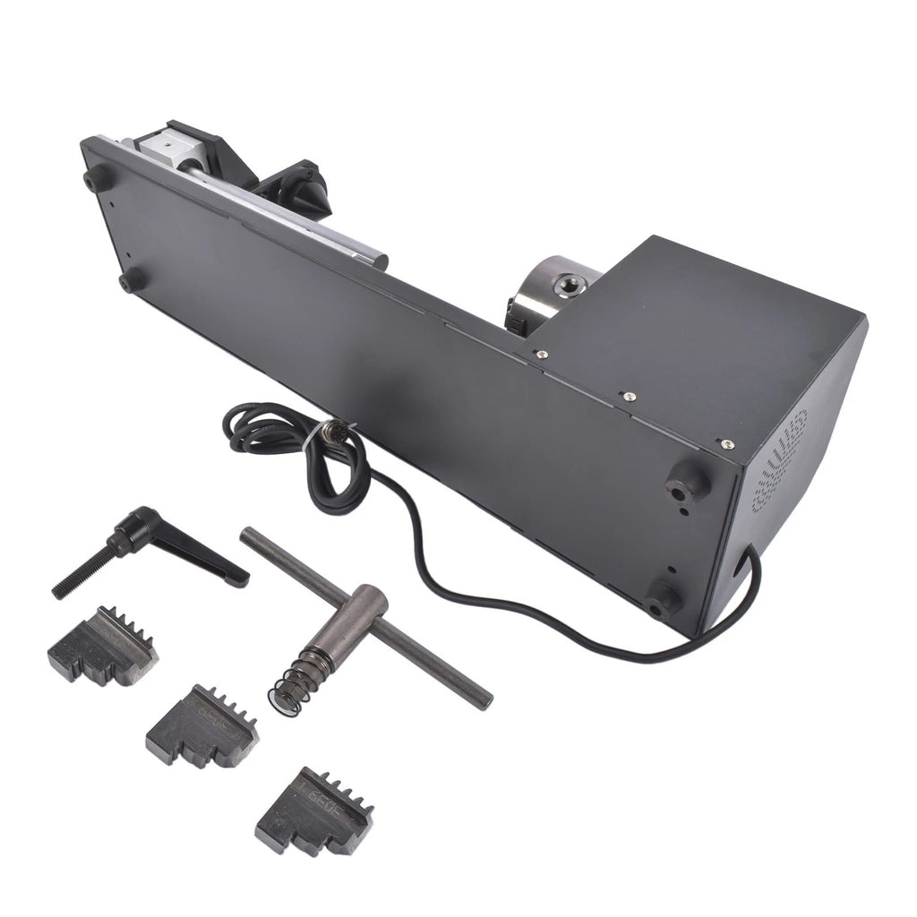 Rotary Axis with 3-Jaw Chuck for CO2 Engraver (50W–130W)