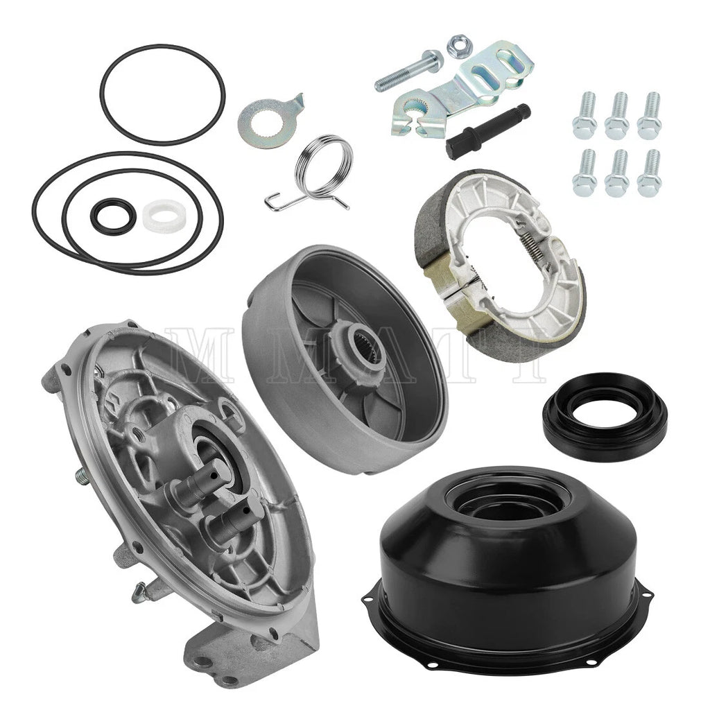 Rear Brake Drum Hub Plate Cover Kit for Honda TRX450FE TRX450FM (1998–2004)