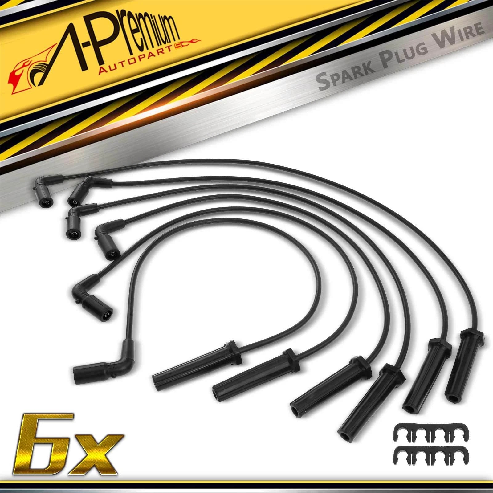 6X Spark Plug Wire Set for Chevrolet Silverado 1500 (2007–2013)