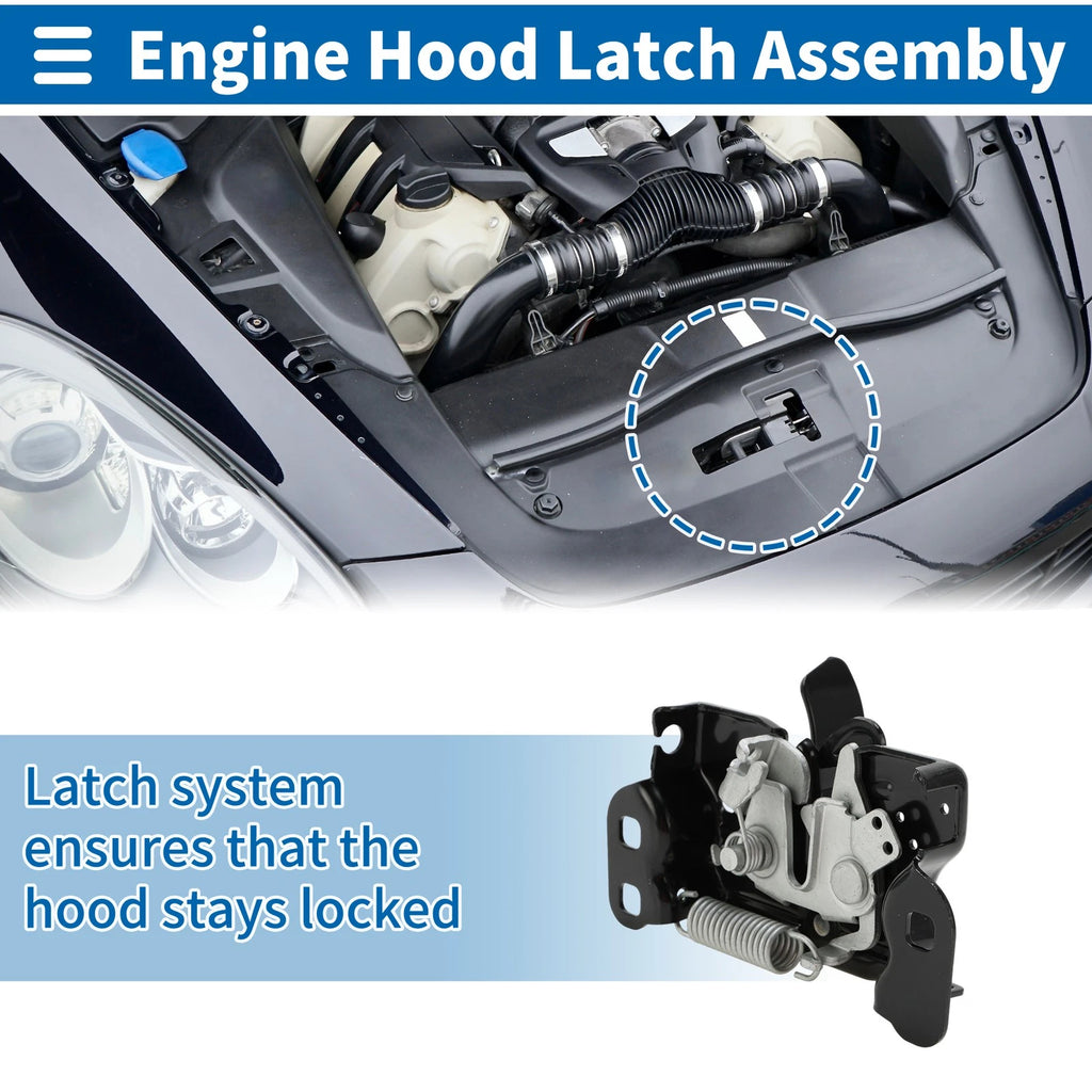 Hood Latch Assembly for Dodge Avenger Sedan (2011–2014) No. 04589827AA