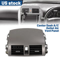 Center Dash A/C Air Vent Panel Bezel Cover Trim for Toyota Corolla (2008–2013)