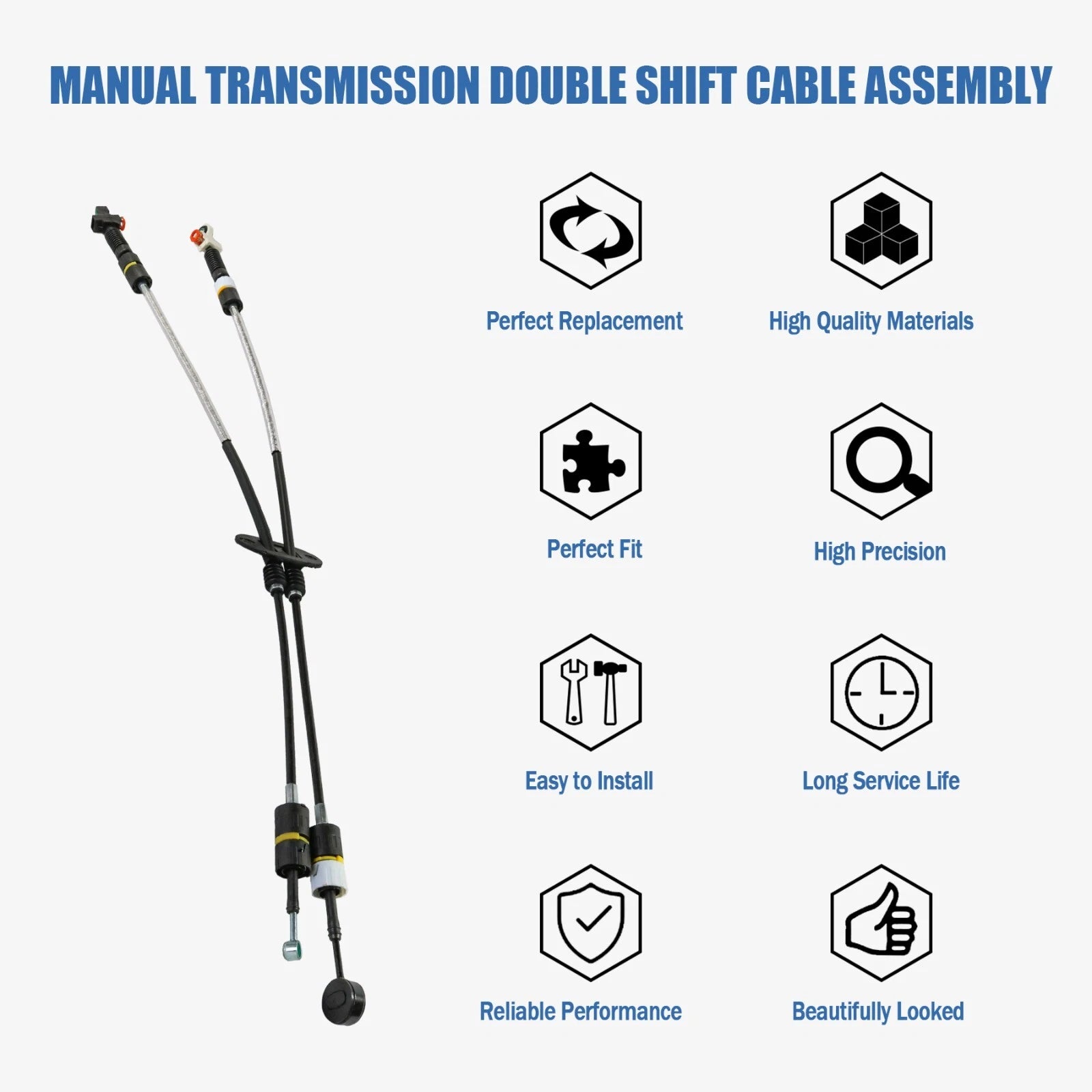 Manual Trans Double Shift Cable Assembly for Ford Focus (2001-2002)