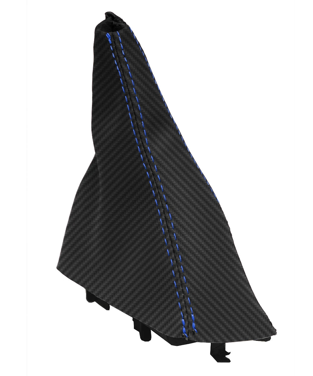 Manual Shift Boot Cover for Dodge Ram 2500 3500 (2003–2012) Carbon Fiber Blue Stitch