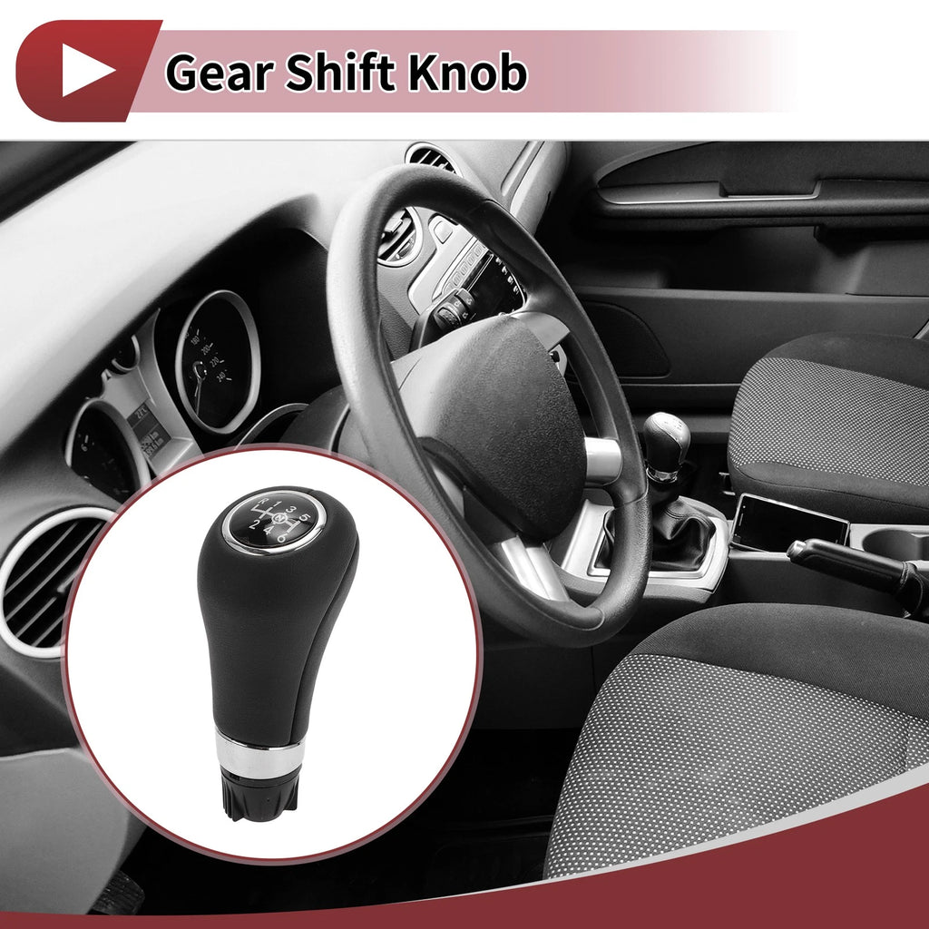 6 Speed Gear Shift Knob for Mercedes-Benz C180 C200 C250 (Plastic Faux Leather)