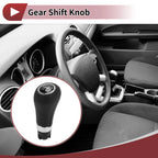 6 Speed Gear Shift Knob for Mercedes-Benz C180 C200 C250 (Plastic Faux Leather)