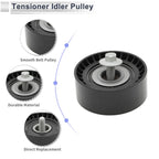 Drive Belt Idler Pulley for Ford Transit (2006–2014) No. 6C1Q19A216AA Black