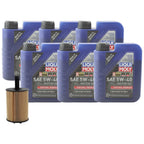 6L Liqui Moly Synthoil Premium 5W-40 Engine Oil Change Kit for A3 Quattro (2006–2013)