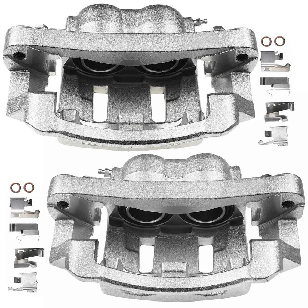 Pair Front Side Disc Brake Calipers for Ford Excursion F-250 Super Duty (2000-2005)